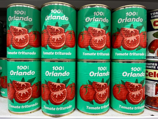 tomates enlatados supermercado